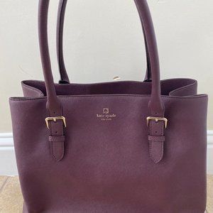 Kate Spade Dark Purple Large Tote